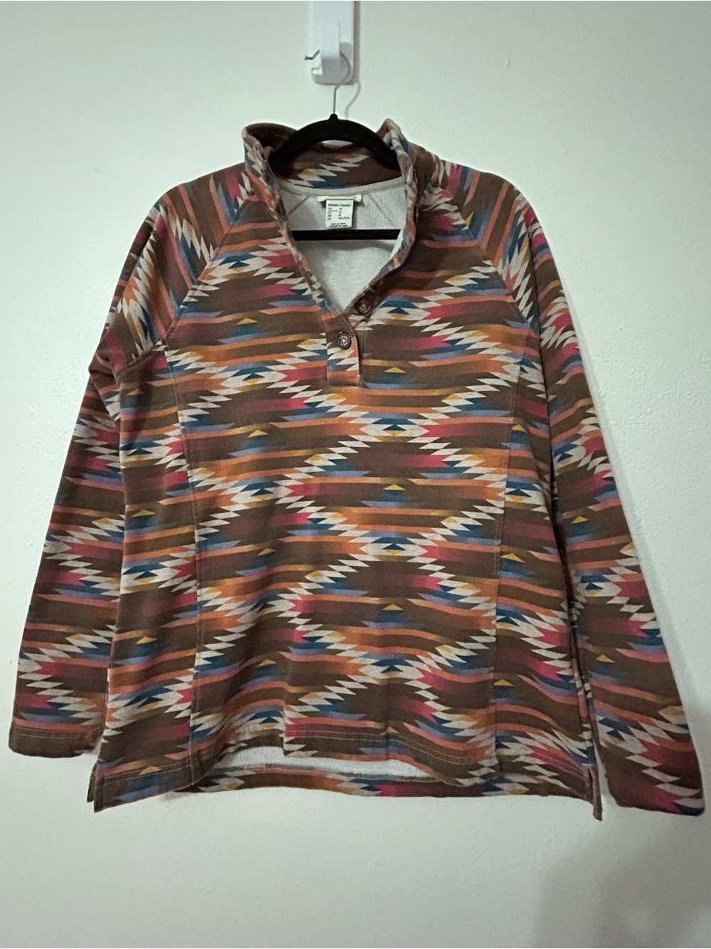 Ariat Brown Multi-Color Aztec Print Shirt Jacket